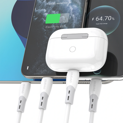 USB-C kabel za punjenje i prijenos podataka Dudao L25SC, 60W, 2m, Bijeli