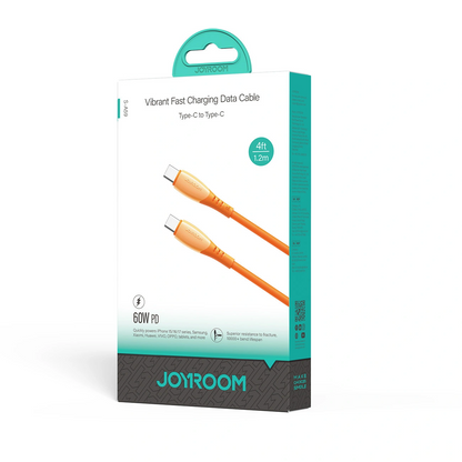 Kabel za podatke i punjenje USB-C - USB-C Joyroom S-A59 Vibrant, 60W, 1.2m, Narančasta