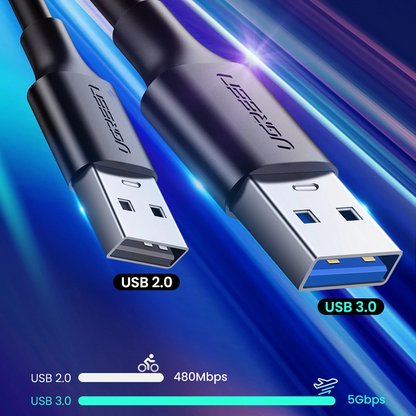 Kabel za podatke i punjenje USB-A - USB-C UGREEN US184, 18W, 0.5m, Crni