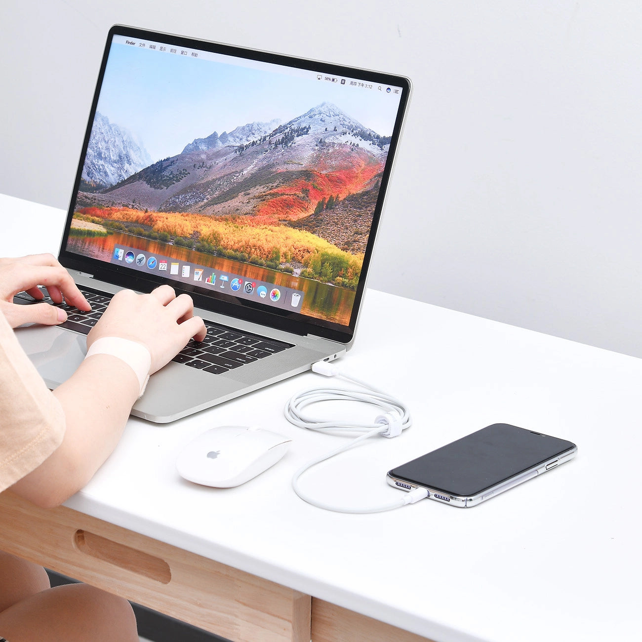Kabel za Prijenos Podataka i Punjenje USB-C - Lightning Baseus Simple Wisdom, 20W, 1.5m, Set 2 komada, Bijeli