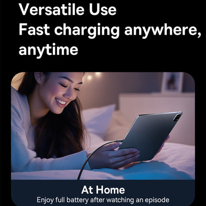 Kabel za podatke i punjenje USB-A - USB-C Baseus Lit Button Control, 100W, 2m, Crni P10379002121-01