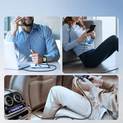 Kabel za podatke i punjenje USB-C - USB-C Joyroom S-A25 Light-Speed, 100W, 1.2m, Crni