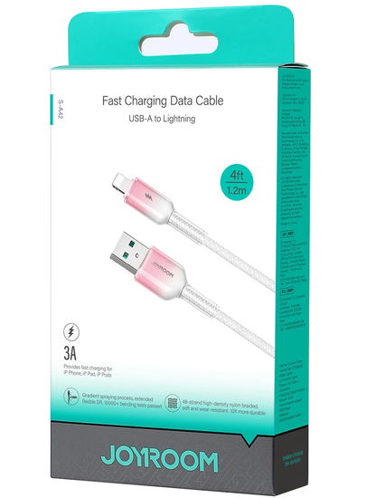 Kabel za prijenos podataka i punjenje USB-A - Lightning Joyroom S-A42, 18W, 1.2m, Bijela
