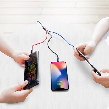 Kabel za punjenje USB-A - Lightning / microUSB / USB-C Baseus Colors 3in1, 20W, 1.2m, Crni CAMLT-BSY01
