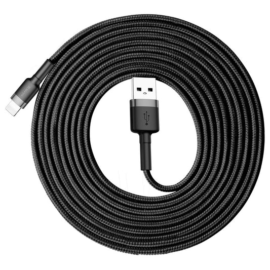 Kabel za podatke i punjenje USB-A - Lightning Baseus Cafule, 18W, 3m, Sivi CALKLF-RG1