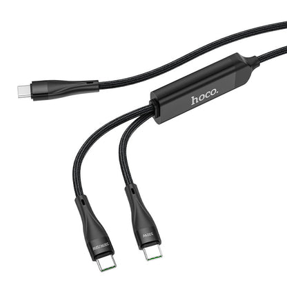 Kabel za Prijenos Podataka i Punjenje USB-C - USB-C HOCO U102 Super, 100W, 1.2m, Crni