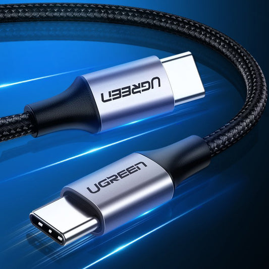 USB-C - USB-C kabel za prijenos podataka i punjenje UGREEN US261, 60W, 1m, Siva