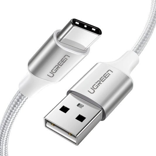 Kabel za podatke i punjenje USB-A - USB-C UGREEN US288, 18W, 1m, Bijeli