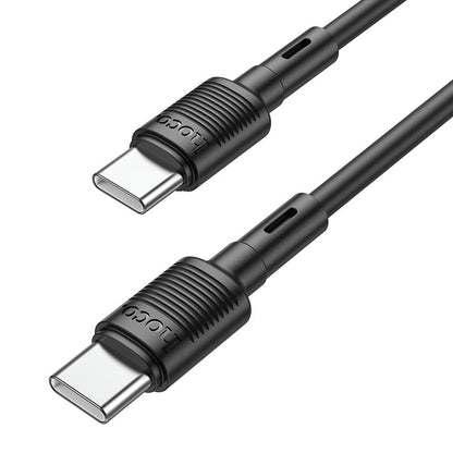 Kabel za Prijenos Podataka i Punjenje USB-C - USB-C HOCO X83 Victory, 60W, 1m, Crni