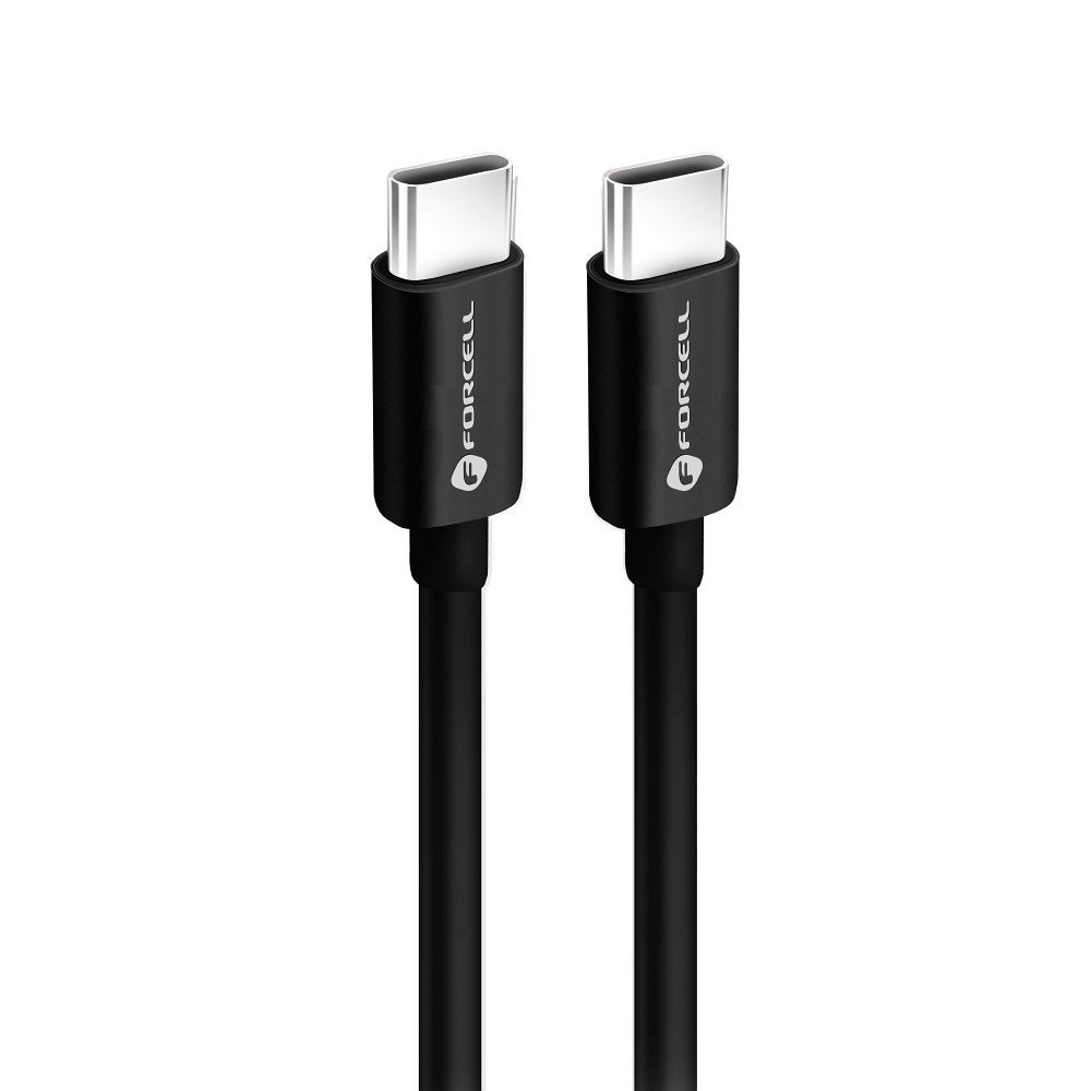 Kabel za Prijenos Podataka i Punjenje USB-C - USB-C Forcell F-Energy C338, 60W, 3m, Crni