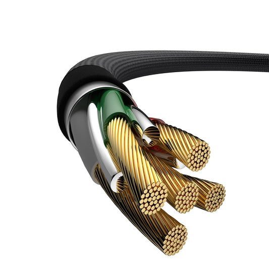USB-C - USB-C DEVIA EC641 kabel za prijenos podataka i punjenje, 240W, 1m, Crna