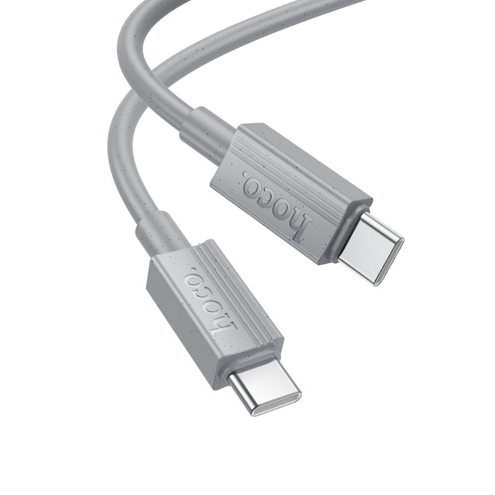 Kabel za prijenos podataka i punjenje USB-C - USB-C HOCO X107, 60W, 1m, Sivi