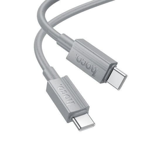 Kabel za prijenos podataka i punjenje USB-C - USB-C HOCO X107, 60W, 1m, Sivi