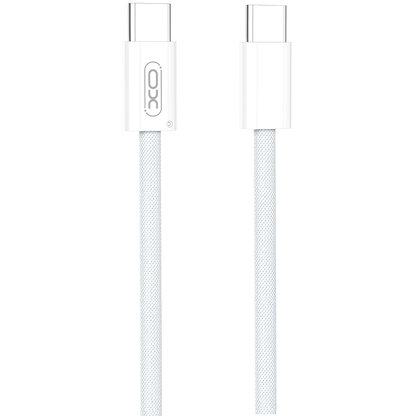 Kabel za podatke i punjenje USB-C - USB-C XO Design NB-Q260A, 60W, 1m, Bijeli