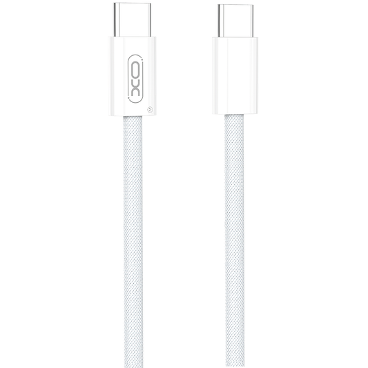 Kabel za podatke i punjenje USB-C - USB-C XO Design NB-Q260A, 60W, 1m, Bijeli