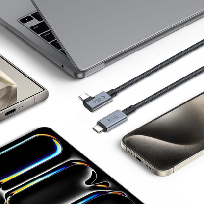 Kabel za Prijenos Podataka i Punjenje USB-C - USB-C Tech-Protect Ultraboost Max L, 240W, 1.5m, Sivi