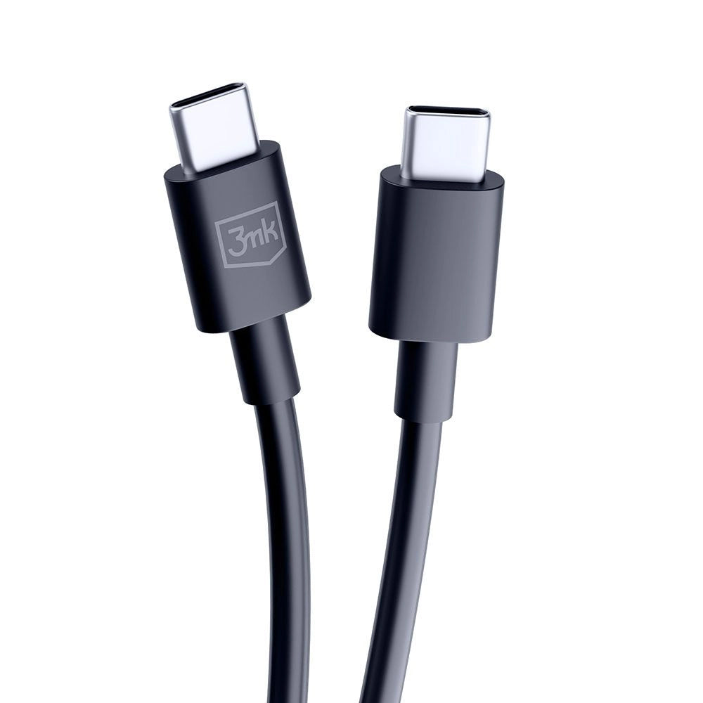 Kabel za podatke i punjenje USB-C - USB-C 3MK Hyper, 100W, 1.2m, Crni