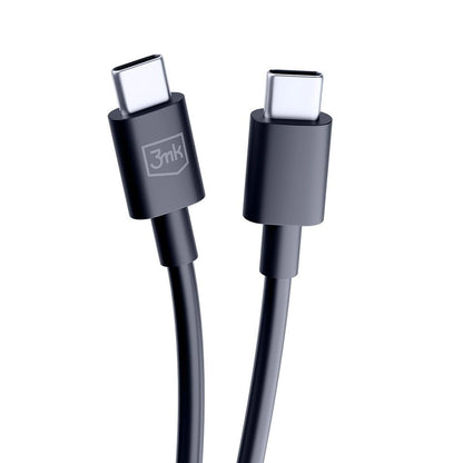 Kabel za podatke i punjenje USB-C - USB-C 3MK Hyper, 100W, 1.2m, Crni