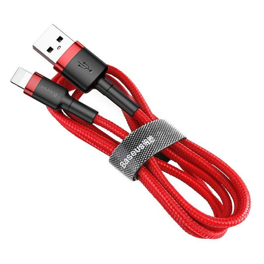 Kabel za Prijenos Podataka i Punjenje USB-A - Lightning Baseus Cafule, 18W, 1m, Crveni CALKLF-B09
