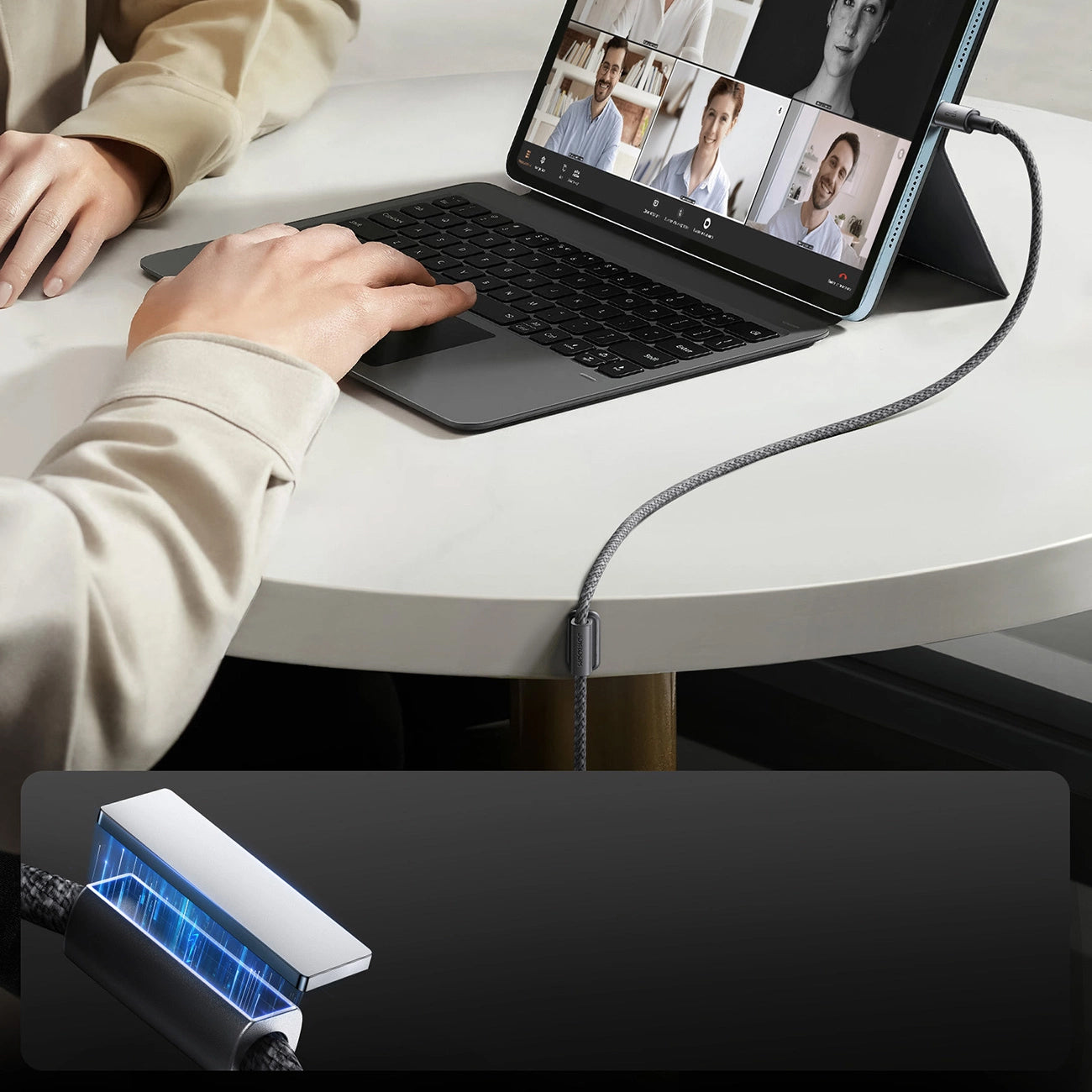 Kabel za podatke i punjenje USB-A - USB-C Joyroom S-A50, 60W, 1.2m, Sivi