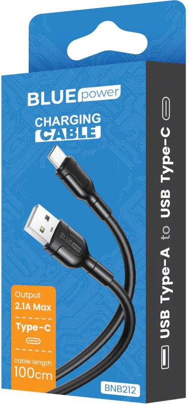 Kabel za podatke i punjenje USB-A - USB-C Blue Power BNB212, 18W, 1m, Bijeli