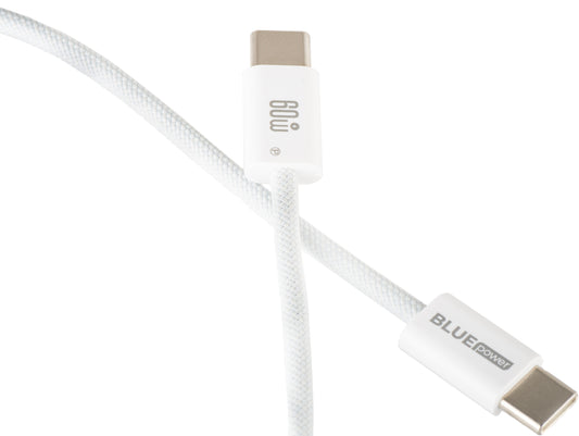 Kabel za podatke i punjenje USB-C - USB-C Blue Power NB-Q273, 60W, 1m, Bijeli