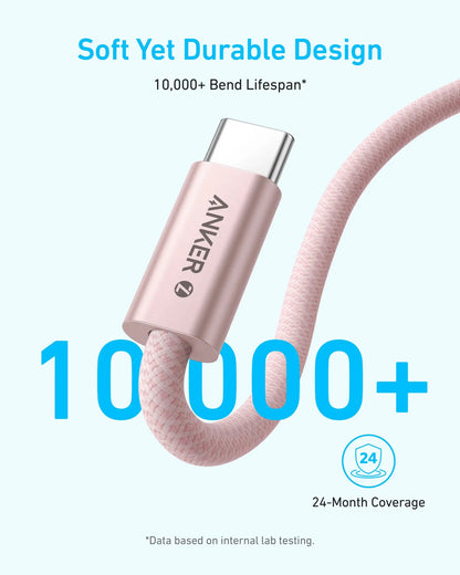 Kabel za podatke i punjenje USB-C - USB-C Anker Zolo, 240W, 1m, Crni A8060H11