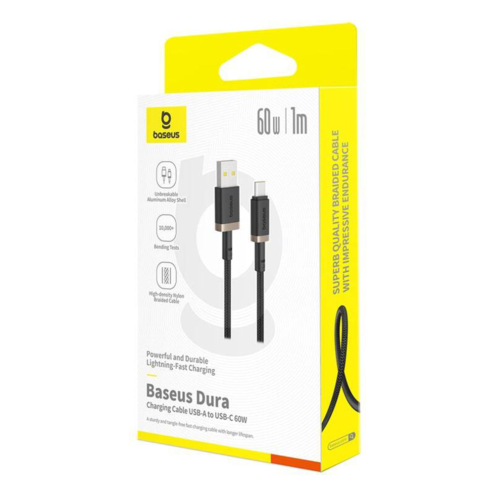 Kabel za podatke i punjenje USB-A - USB-C Baseus Dura Series, 60W, 1m, Zlatni P10377802U01-00