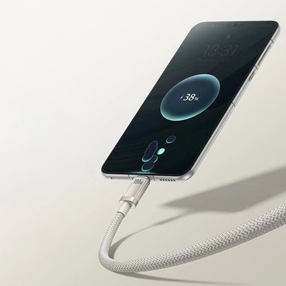 Kabel za podatke i punjenje USB-A - USB-C Baseus Titanium, 100W, 1m, Srebrni P10378102G21-00