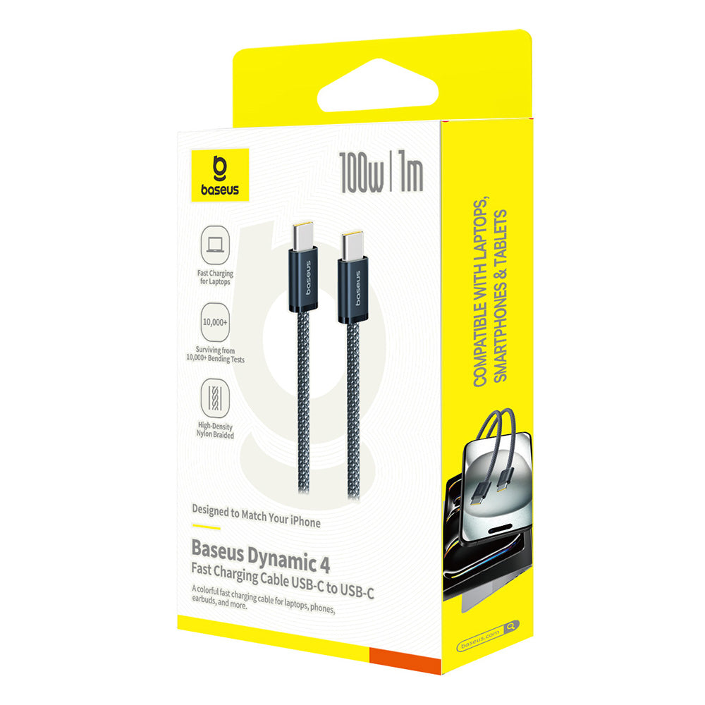 Kabel za podatke i punjenje USB-C - USB-C Baseus Dynamic 4 Series, 100W, 1m, Tamnoplavi P10381400121-00