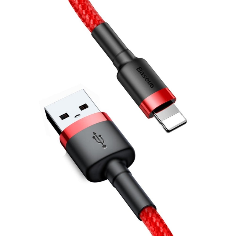 Kabel za podatke i punjenje USB-A - Lightning Baseus Cafule, 18W, 0.5m, Crveni CALKLF-A09