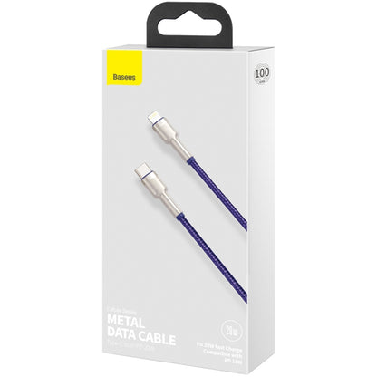 Kabel za prijenos podataka i punjenje USB-C - Lightning Baseus Cafule Metal Series, 20W, 1m, Ljubičasti CATLJK-A05