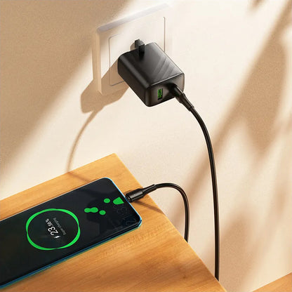 Kabel za prijenos podataka i punjenje USB-C - USB-C HOCO X120, 60W, 1m, Crni