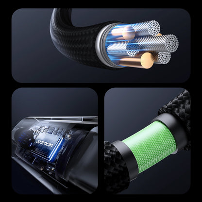 Kabel za podatke i punjenje USB-C - USB-C Joyroom S-A16 Pro Prism Display, 100W, 1.2m, Crni