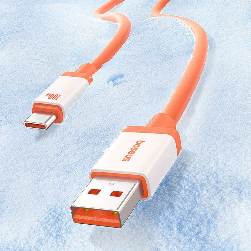 Kabel za podatke i punjenje USB-A - USB-C Baseus Zero Degree Series, 100W, 2m, Crveni