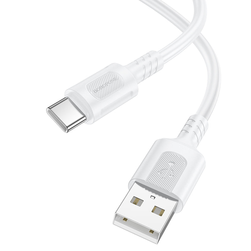 Kabel za podatke i punjenje USB-A - USB-C Borofone BX111 Feliz, 20W, 1m, Bijeli