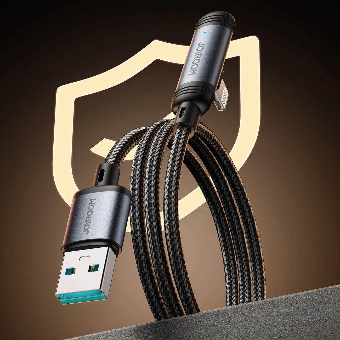 Kabel za prijenos podataka i punjenje USB-A - USB-C Joyroom S-A56 EnjoyX Angled, 20W, 1.2m, Crni