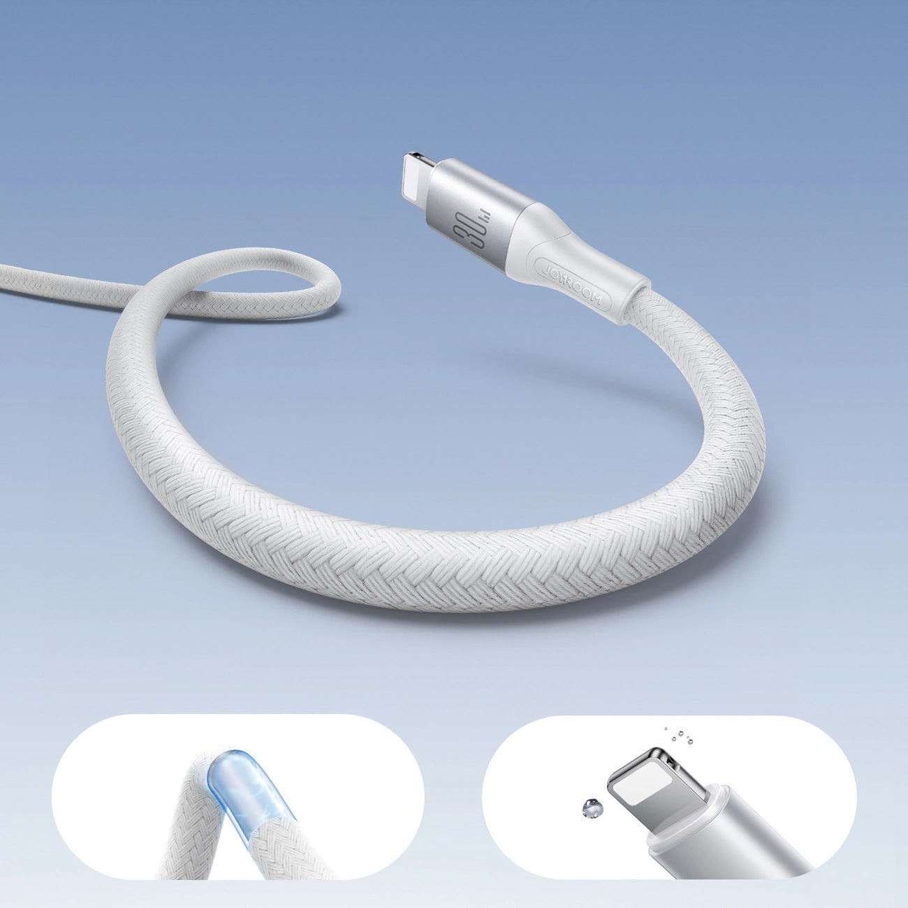 Kabel za podatke i punjenje USB-C - Lightning Joyroom S-A28 Flash, 30W, 2m, Bijeli