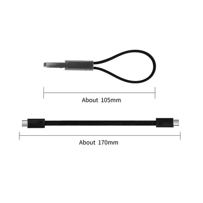 Kabel za podatke i punjenje USB-C - USB-C Tech-Protect Ultraboost DNA privjesak za ključeve, 60W, 0.17m, Sivi