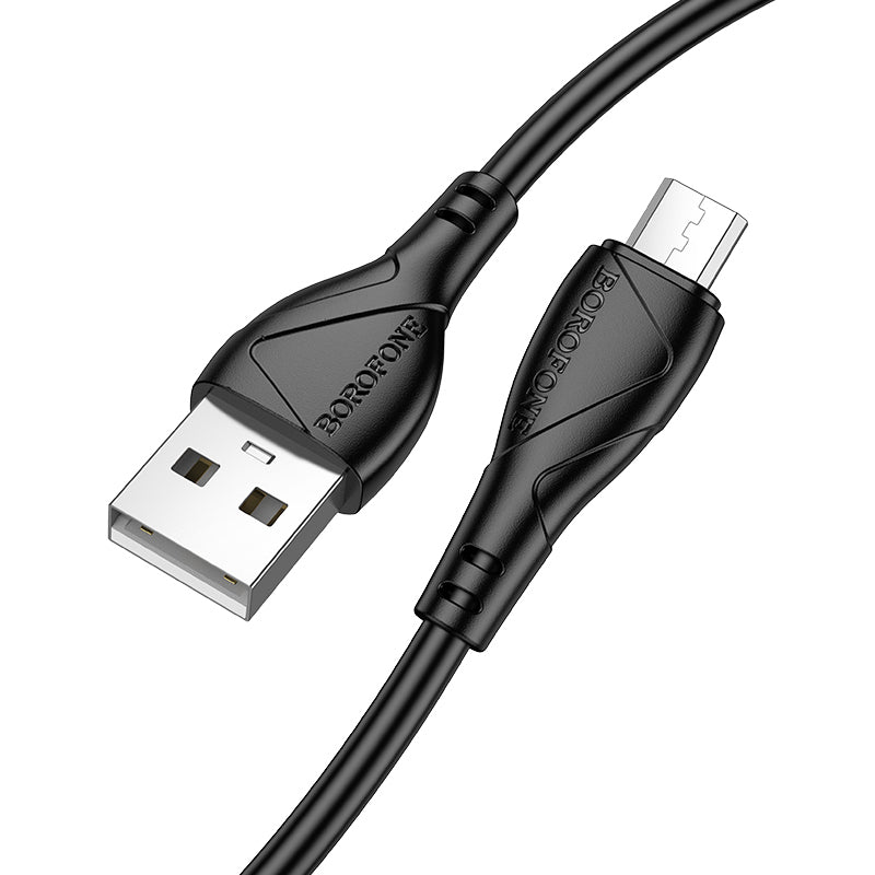 Kabel za podatke i punjenje USB-A - microUSB Borofone BX121 Energy, 18W, 1m, Crni