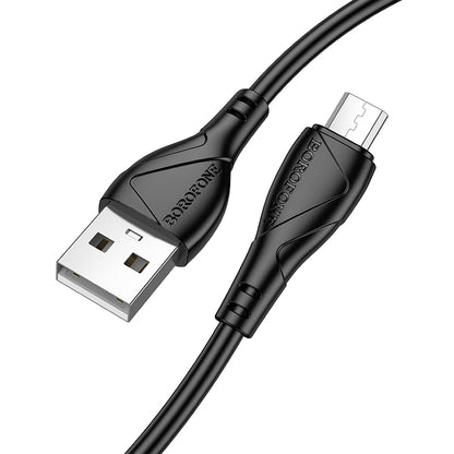 Kabel za podatke i punjenje USB-A - microUSB Borofone BX121 Energy, 18W, 1m, Crni