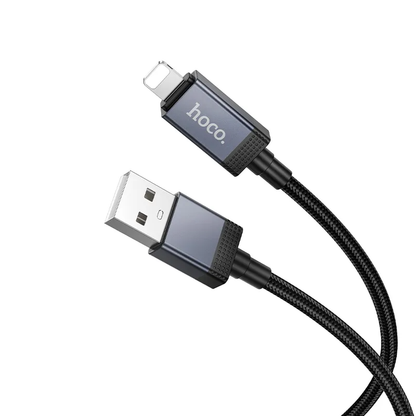 Kabel za prijenos podataka i punjenje USB-A - Lightning HOCO X118 Display, 12W, 1m, Crni
