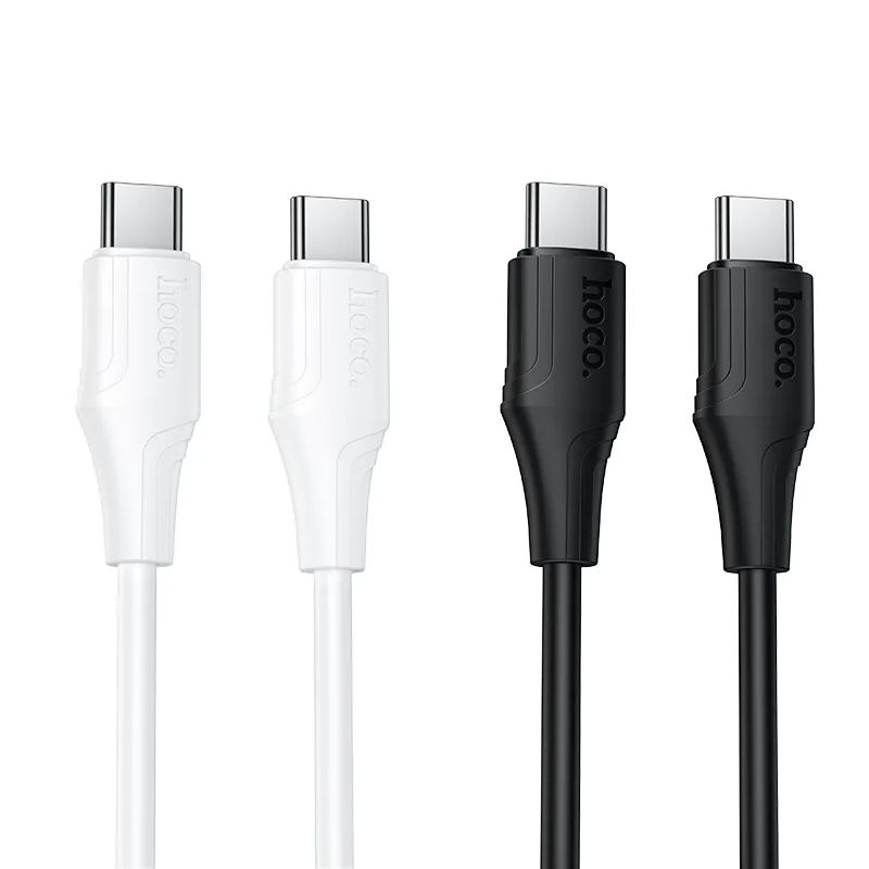 Kabel za podatke i punjenje USB-C - USB-C HOCO X124, 60W, 1m, Bijeli