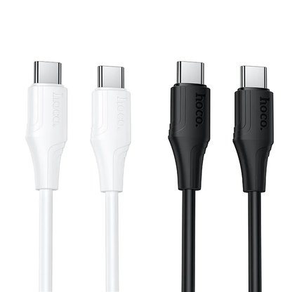 Kabel za podatke i punjenje USB-C - USB-C HOCO X124, 60W, 1m, Bijeli
