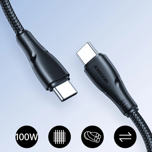 Kabel za podatke i punjenje USB-C - USB-C Joyroom S-A11, 60W, 0.25m, Crni