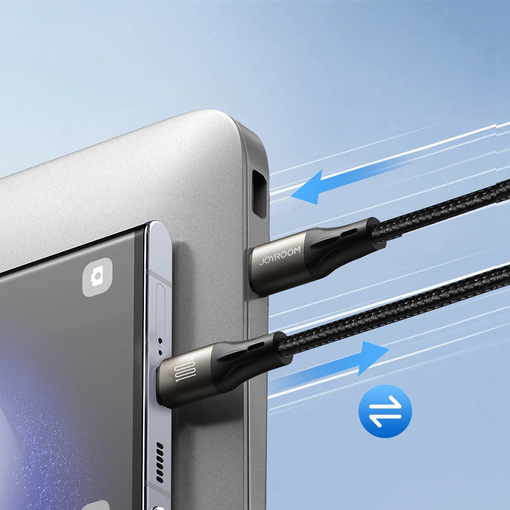 Kabel za podatke i punjenje USB-C - USB-C Joyroom S-A25 Light-Speed, 100W, 1.2m, Crni