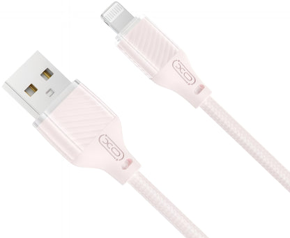 Kabel za podatke i punjenje USB-A - Lightning XO Design NB291, 18W, 1m, Roza