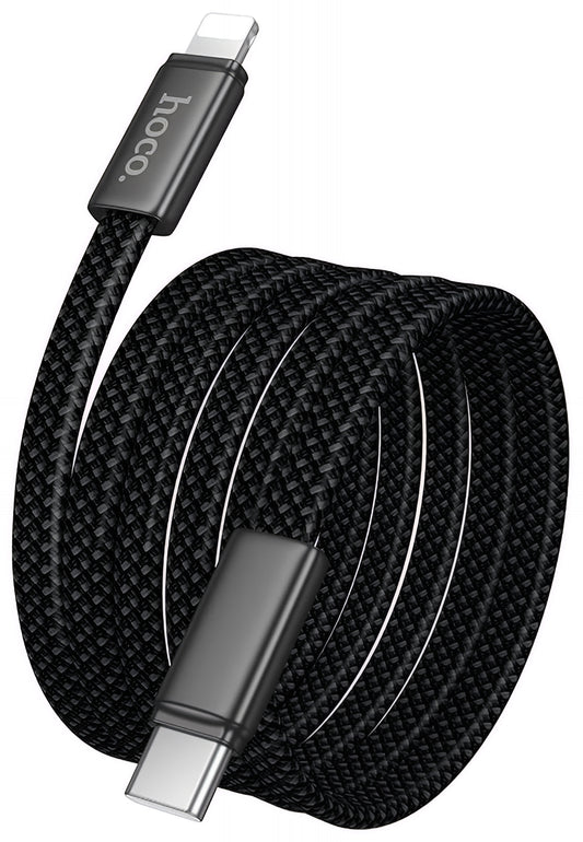 Kabel za podatke i punjenje USB-C - Lightning HOCO X125, 30W, 1m, Crni