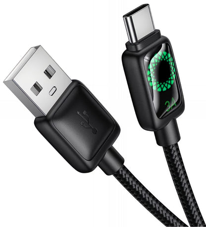 Kabel za podatke i punjenje USB-A - USB-C HOCO U146, 36W, 1.2m, Crni