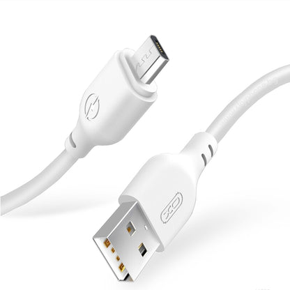 Kabel za podatke i punjenje USB-A - microUSB XO Design NB103, 18W, 1m, Bijeli